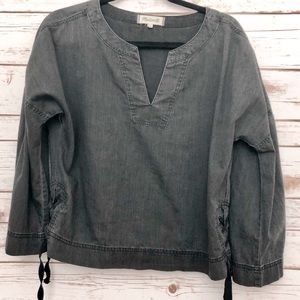 Madewell // Denim Bell Sleeve Top